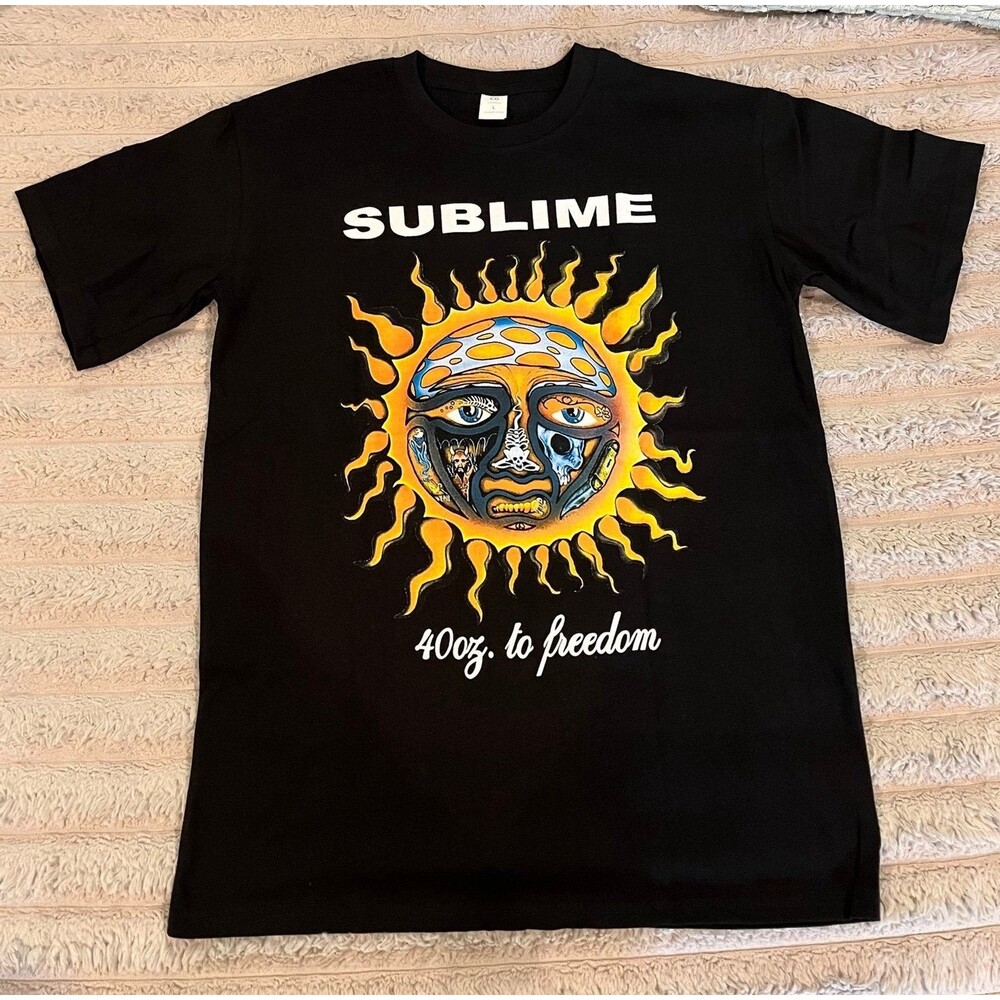 Sublime 40oz. to Freedom Graphic Band T-Shirt Black Men’s Size Large NWOT
